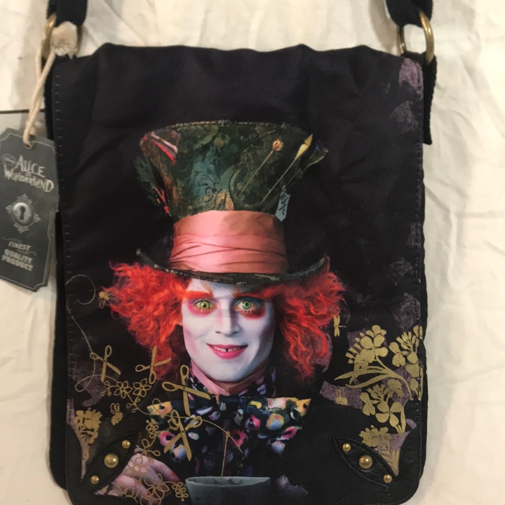 NWT Disney Mad Hatter Crossbody Bag